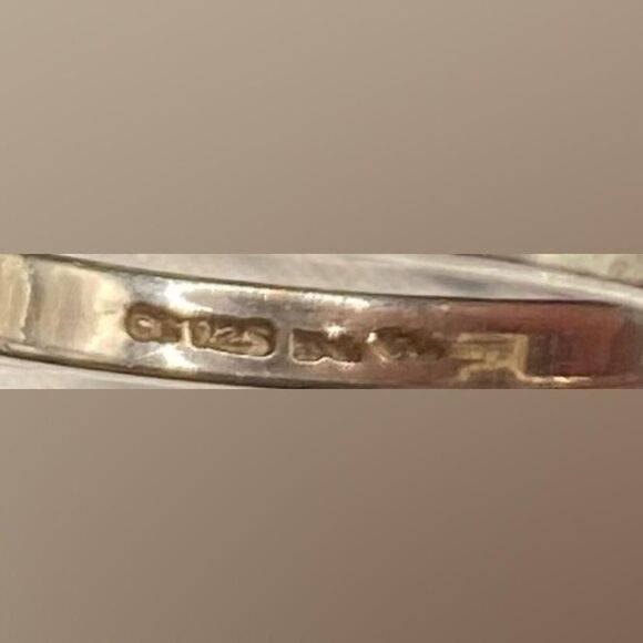 Sterling Silver 925 Radiant Cut Stone Engagement Ring Baguette Sides Size 6.25 - Picture 5 of 5